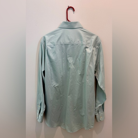 Men’s Joseph Abboud Regular Fit Non Iron Dress Shirt, Light Green, 15.5, 34/35 - Picture 3 of 6